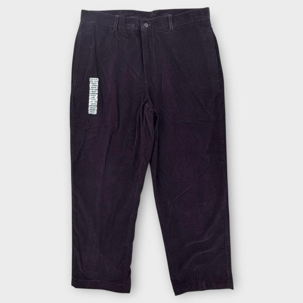 Club Room Mens Purple Corduroy Pants 36x27 Classic Fit Straight Cotton NWT